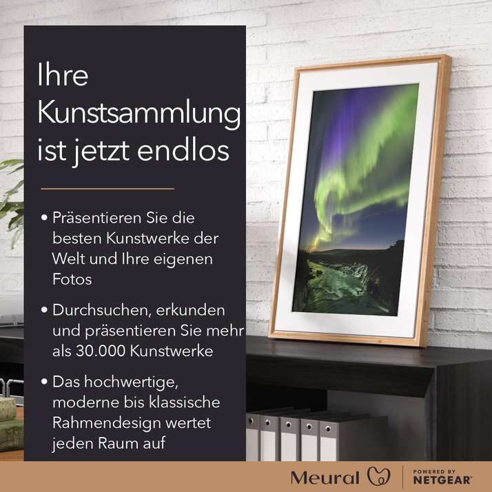 Netgear Meural Canvas II MC321 - Digitaler Bilderrahmen - 2 GB RAM - 8 GB - 54.6 cm (21.5")