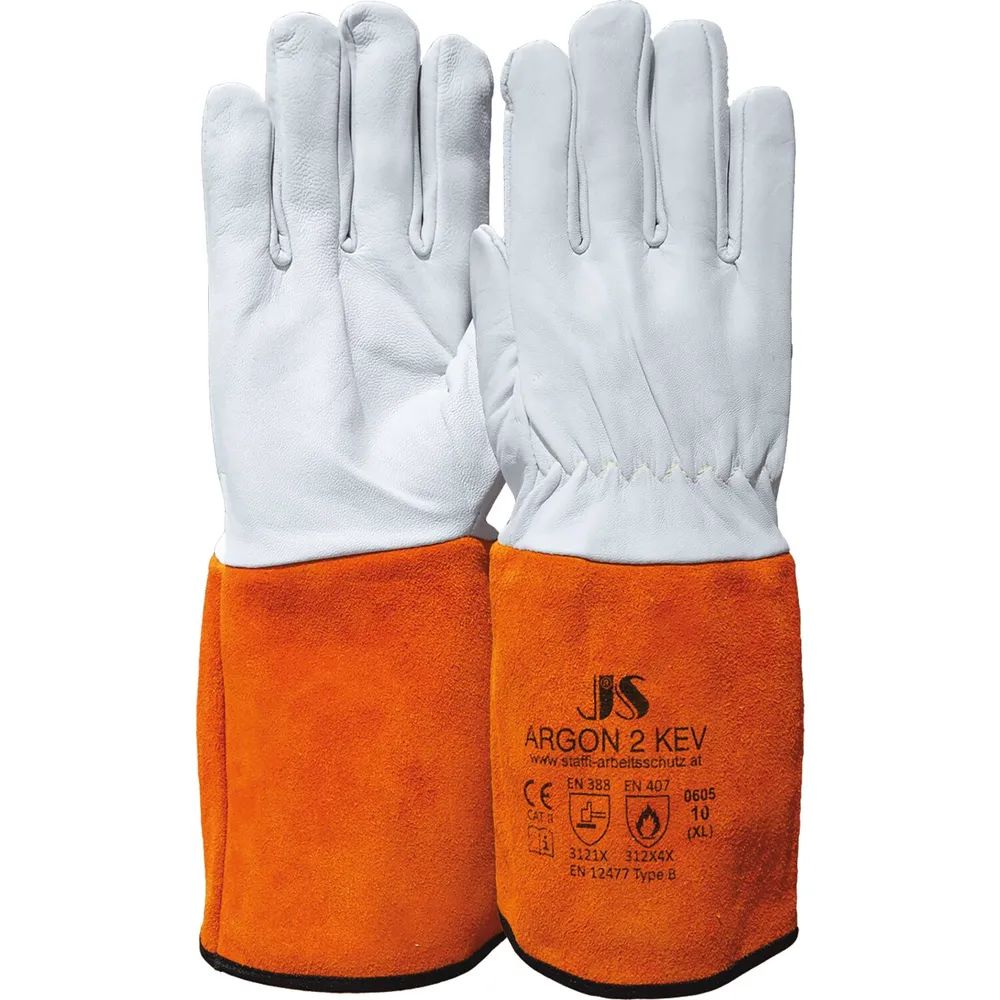 STAFFL Schweißerhandschuh Argon2 35cm Größe 10 Rindsspaltleder