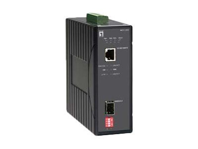 LevelOne IEC-2000 - Medienkonverter - 1GbE - 10Base-T, 100Base-TX, 1000Base-T, 1000Base-LX, 1000Base-SX - RJ-45 / SFP (mini-GBIC)