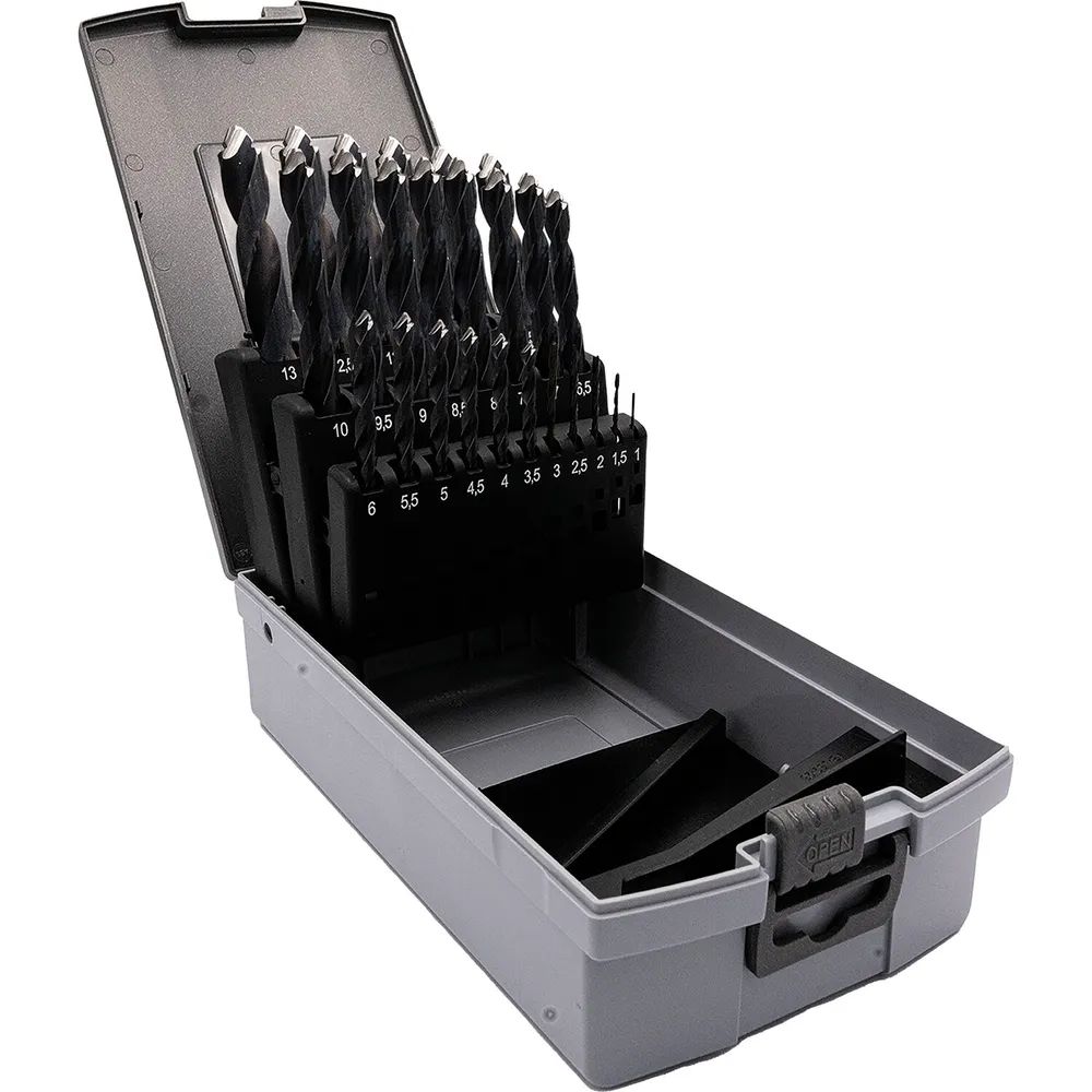 ALPEN Bohrer-Kassette Metal Head DIN338 HSS ø 1-13 mm 25-teilig
