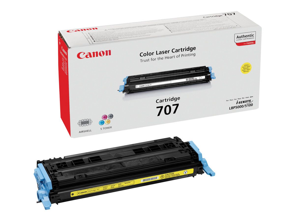 Canon 707Y - Gelb - Original - Tonerpatrone - für i-SENSYS LBP5000, LBP5100