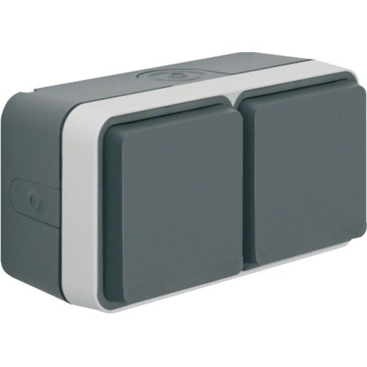 Berker SSD 2F WAAGRECHT GRAU MATT W.1 / BERKER 47753525