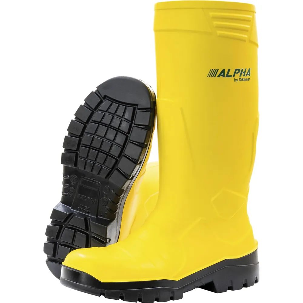 B+H Safety GmbH  Gummistiefel PU Alpha Safety S5 gelb 44