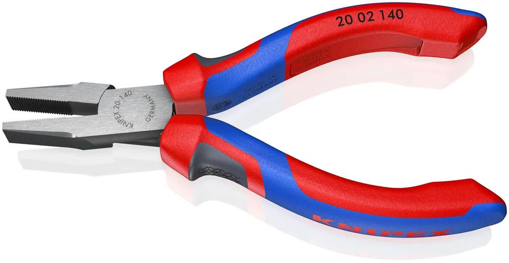 KNIPEX Flachzange mit Comfort-Griffen schwarz atramentiert 140 mm
