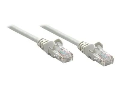 Intellinet Network Patch Cable, Cat6, 15m, Grey, CCA, U/UTP, PVC, RJ45, Gold Plated Contacts, Snagless, Booted, Lifetime Warranty, Polybag - Patch-Kabel - RJ-45 (M)