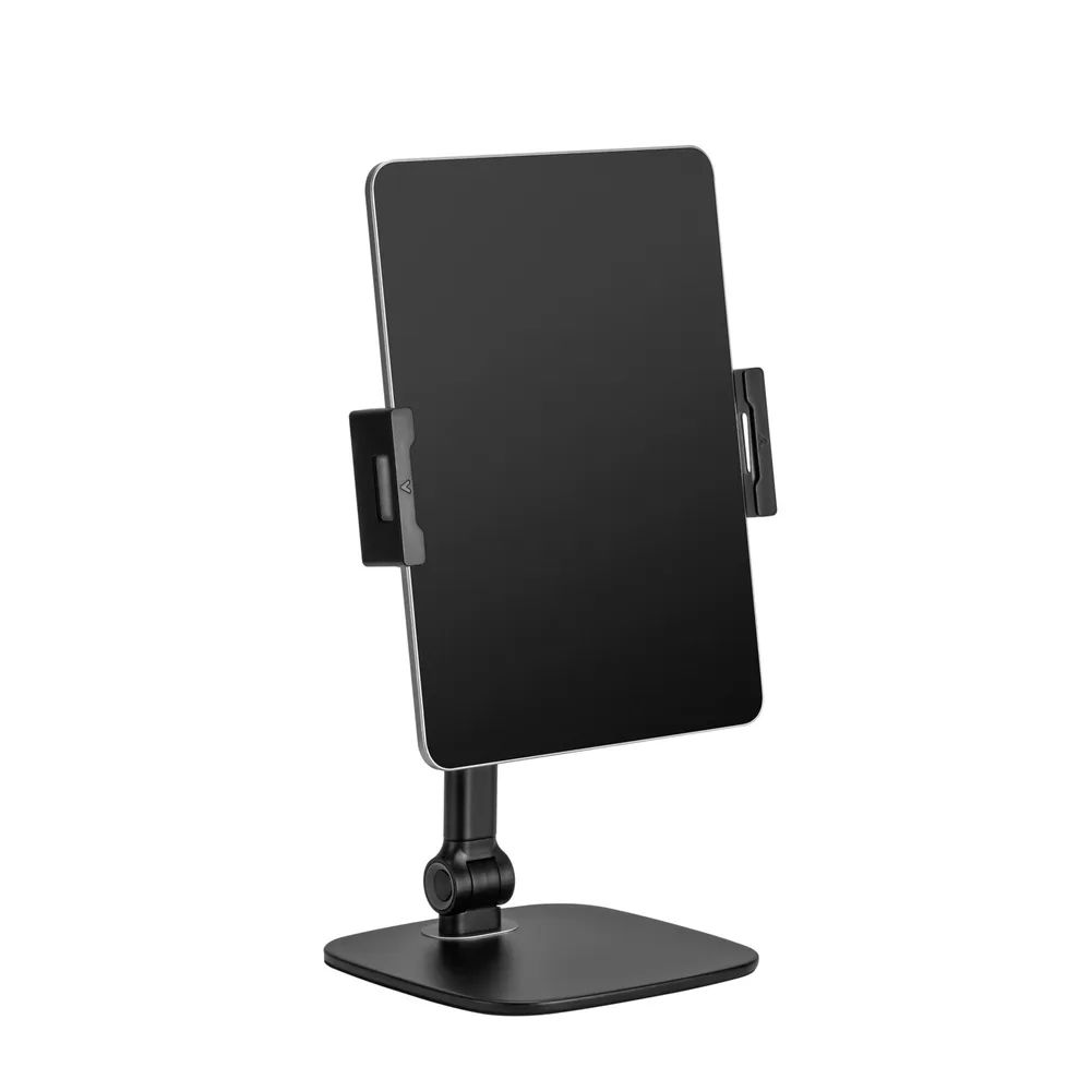 InLine Tablet Tischhalterung mit Standfuß - bis 12,9" - schwarz