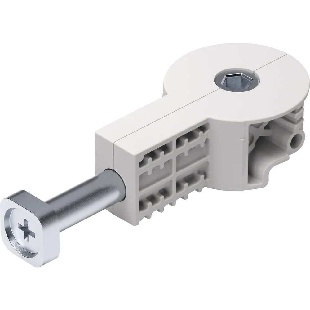 ITALIANA FERRAMENTA Arbeitsplattenverbinder QuickTech 64mm Stahl/KS weißgrau