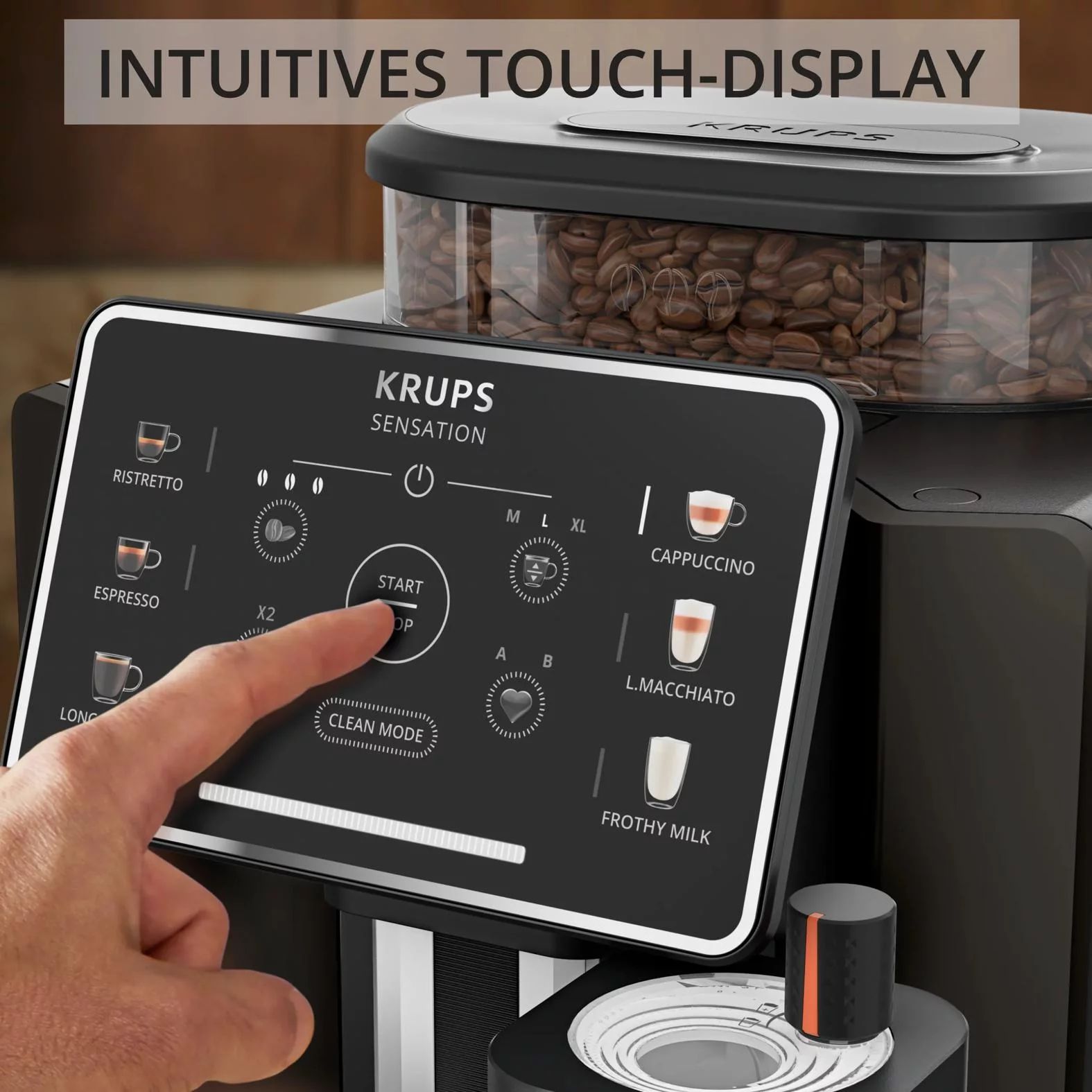 KRUPS EA912910 Kaffeevollautomat Sensation Milk - Black