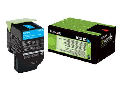 Lexmark 702HC - Hohe Ergiebigkeit - Cyan - original