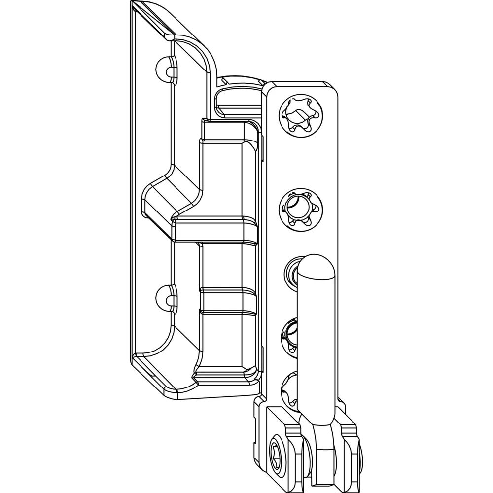 MACO Ecklager DT130 4/18 mm 130 kg silber links (55093)