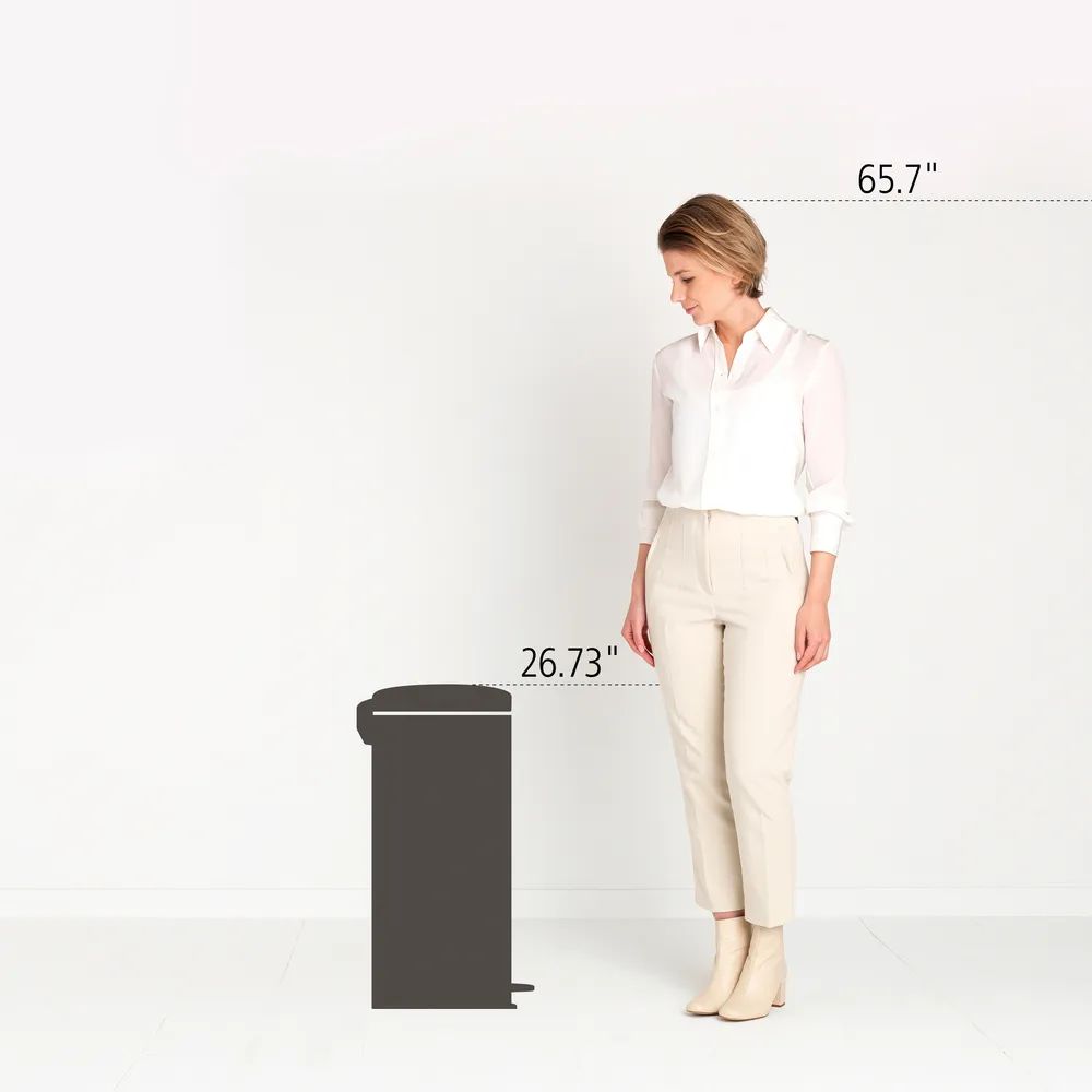 Brabantia NewIcon Treteimer,30L - Matt Steel Fingerprint Proof