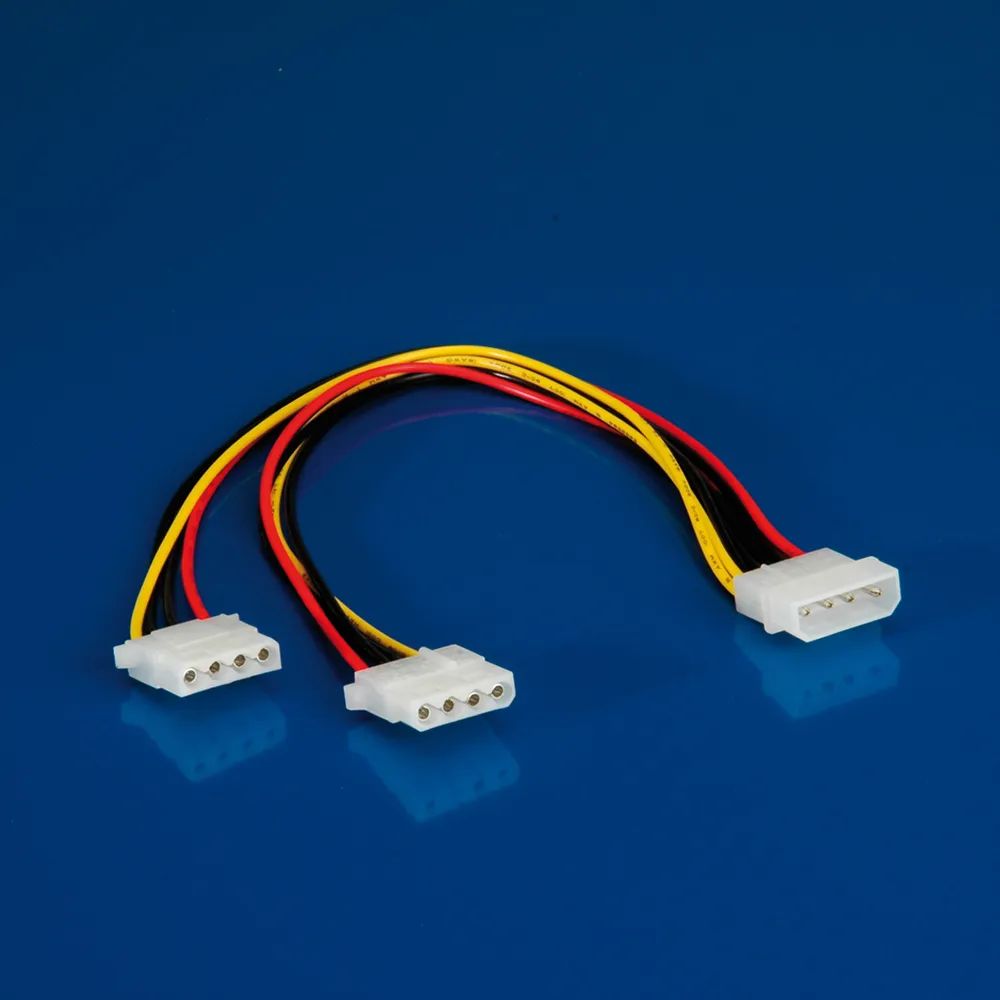 ROLINE Y-Kabel 4 pol. HDD / 2x 4 pol. HDD, 0,3 m