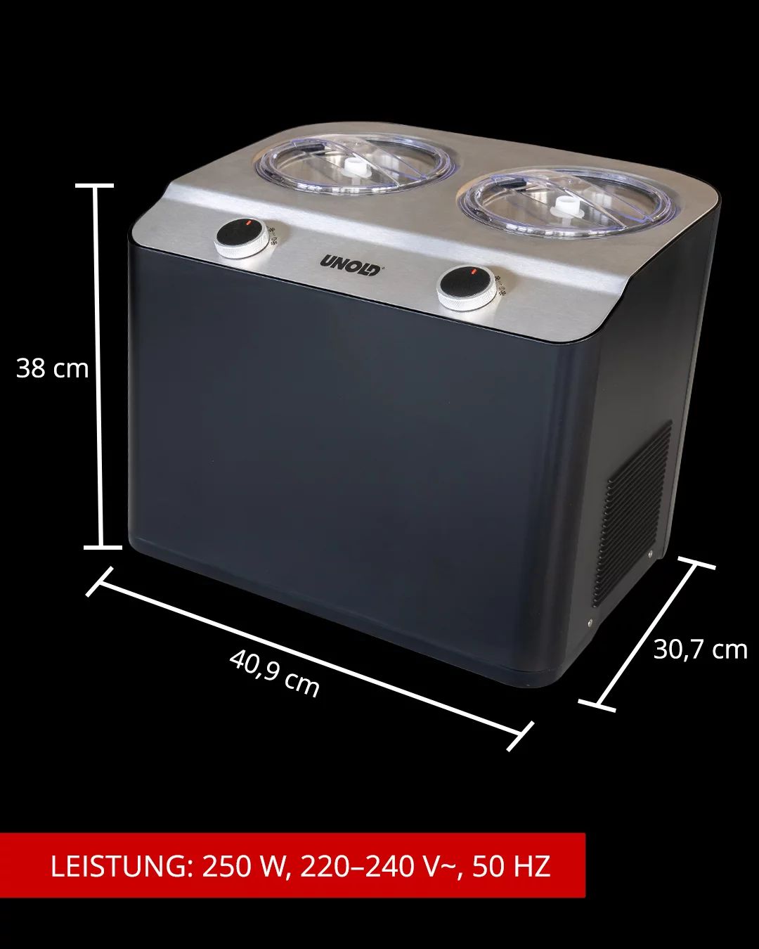 Unold Eismaschine Doppio nero
