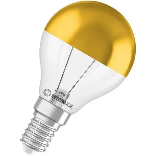 Ledvance LED TROPFEN 3,4W 827 GOLD E14 / LEDVAN LED CL P MIRROR DIM 4099854785047