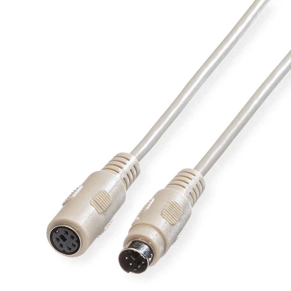 ROLINE Tastatur-Kabel-PS/2 ST/BU, 3 m