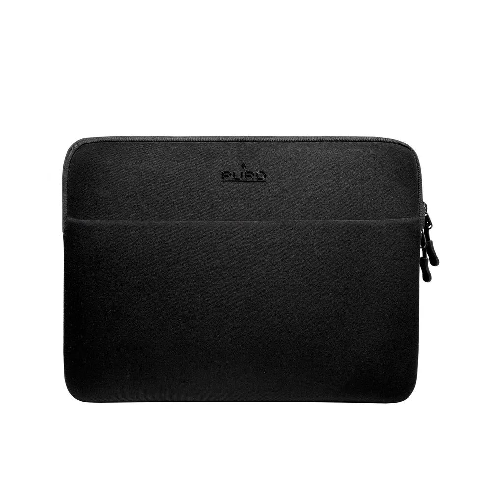 PURO SLEEVE POCKET Neopren-Sleeve für Notebooks 14", schwarz