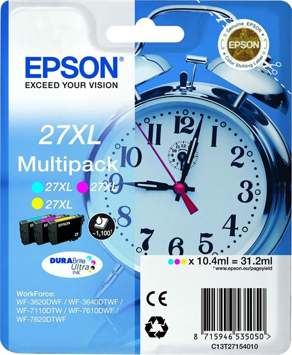 Epson Tinte 27XL Multipack Alarm Clock