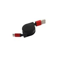 ShiverPeaks BS14-50152 - 0,8 m - USB A - Micro-USB B - USB 2.0 - 0,48 Gbit/s - Schwarz - Rot