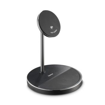 Hama Kabelloses Qi2-Ladegerät, induktiv Schnellladen, 2in1-Ladestation, 15 W