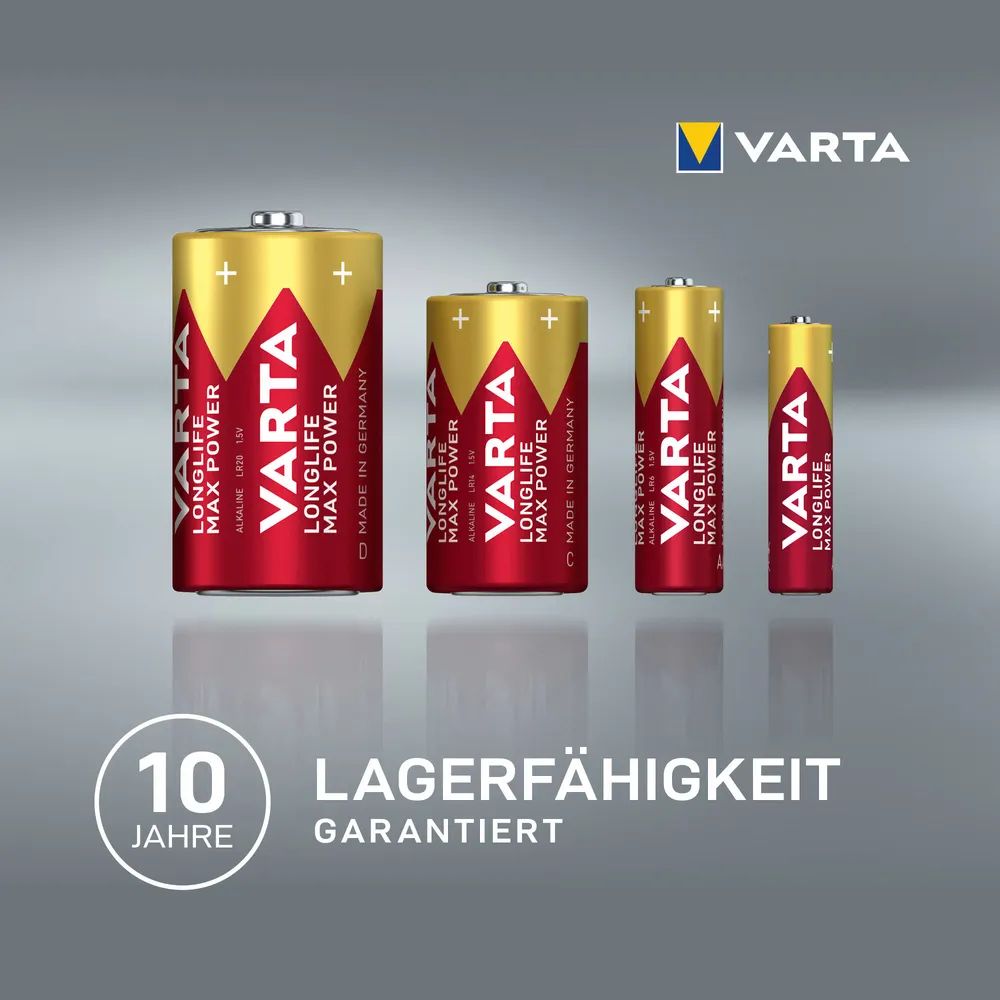 VARTA LONGLIFE Max Power 9V Blister 1