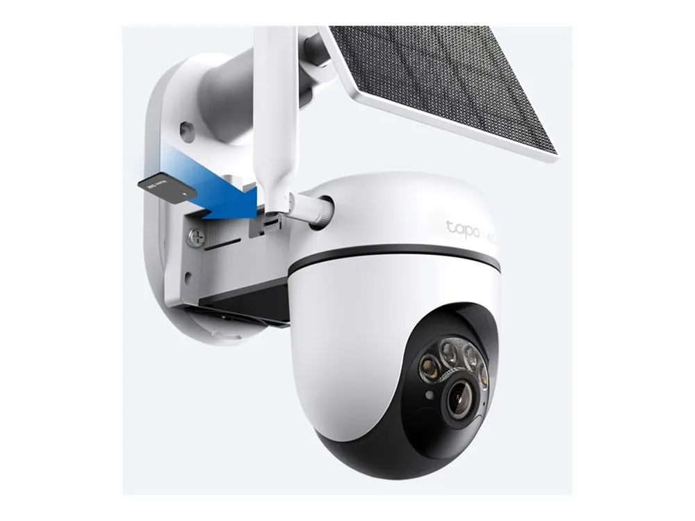TP-LINK TAPO C615G KIT V1 - SOLAR-POWERED SECURITY CAMERA KIT - NETZWERK-UEBERWACHUNGSKAMERA - SCHWENKEN / NEIGEN - AUSSENBEREICH - STAUBGESCHUETZT/WETTERFEST - FARBE (TAG&NACHT) - 3 MP - 2304 X 1296 - 2K - FESTE BRENNWEITE - AUDIO - DRAHTLOS - 4G, L