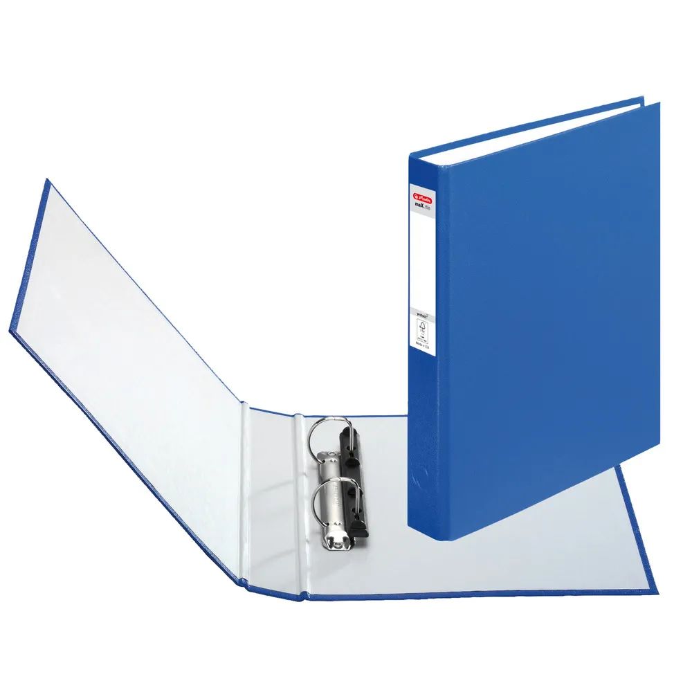herlitz Ringbuch maX.file protect 2-Ring A5 blau