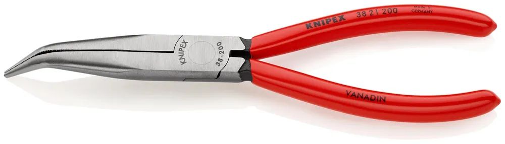 KNIPEX Mechanikerzange mit Kunststoff überzogen schwarz atramentiert 200 mm