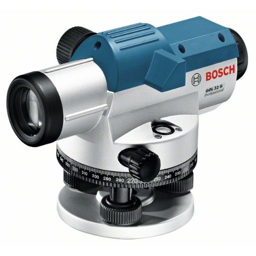 Optisches Nivelliergerät GOL 32 G, mit Baustativ BT 160, Messstab GR 500