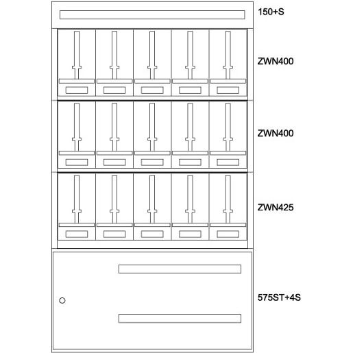 Eaton ZÄHLERVERT.MONTAGEEINSATZ ST W / EATON BPZMESSTN1200/2015ST 137760