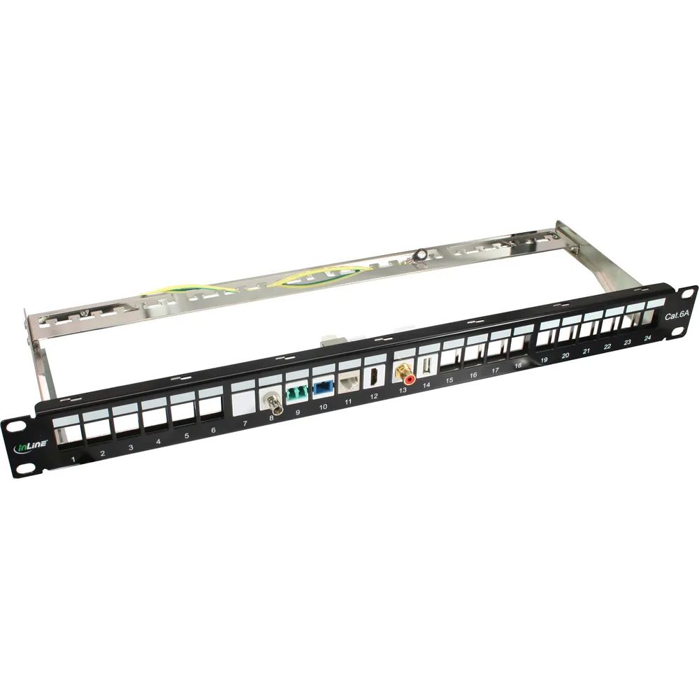 InLine Keystone RJ45 Buchse - SNAP-In - Cat.8.1 - schmale Ausführung