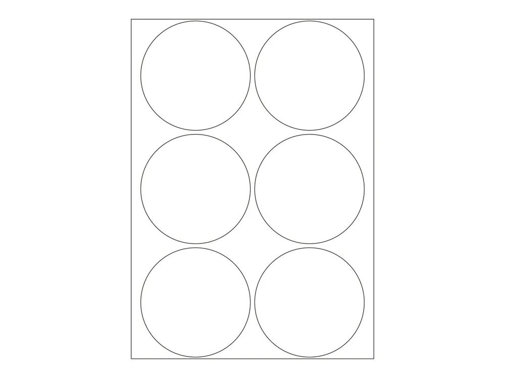 HERMA Papier - matt - permanenter Klebstoff - weiß - 50 mm rund 192 Etikett(en) (32 Bogen x 6)