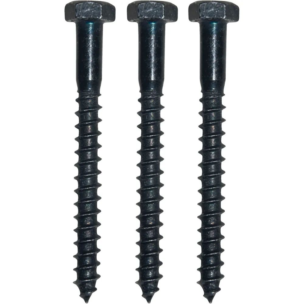 Sonneck Schraubenset für Plattenkegel Kegeldorn ø 18 + 20 mm,Schwalben. schwarz verzinkt