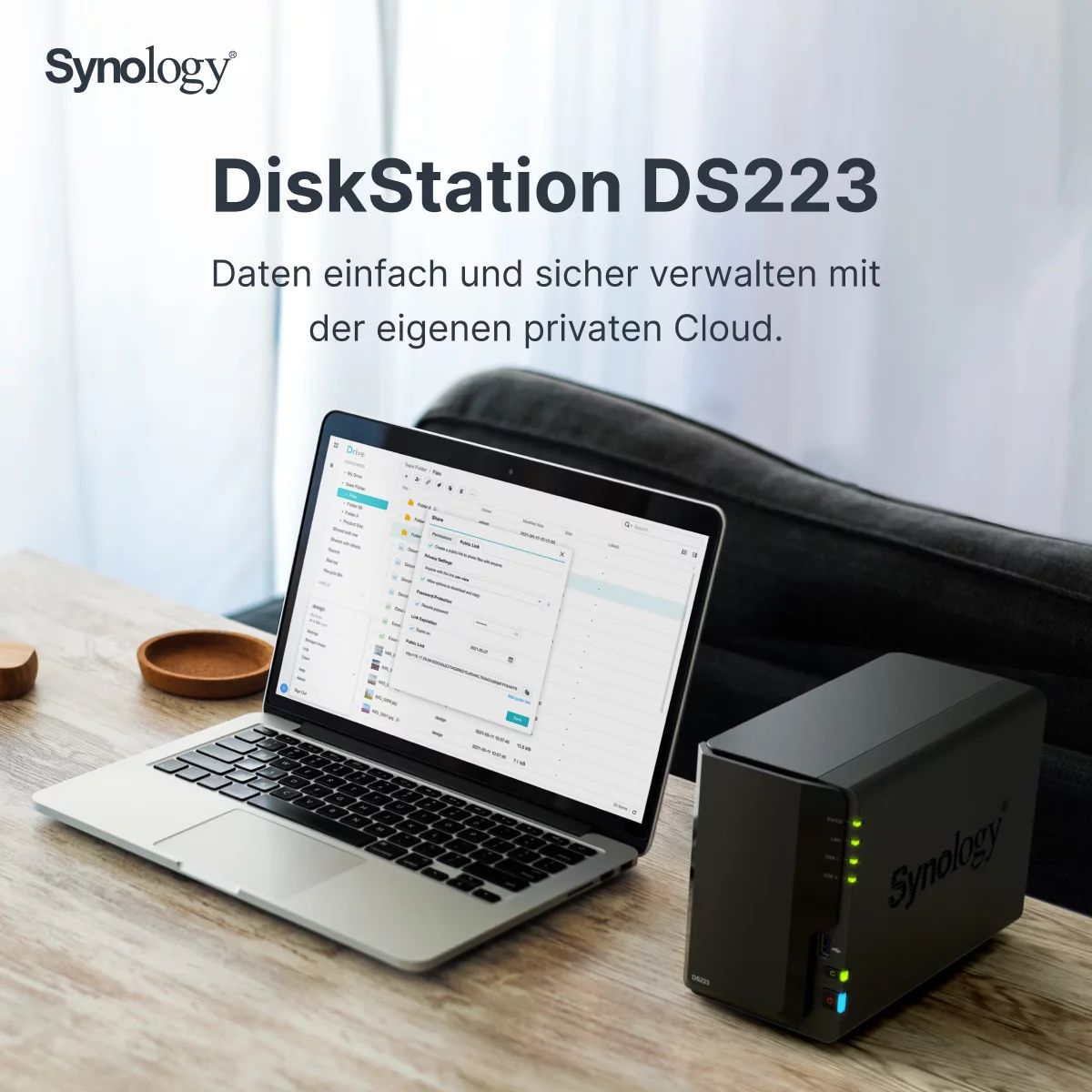 Synology Disk Station DS223 - NAS-Server - 2 Schächte
