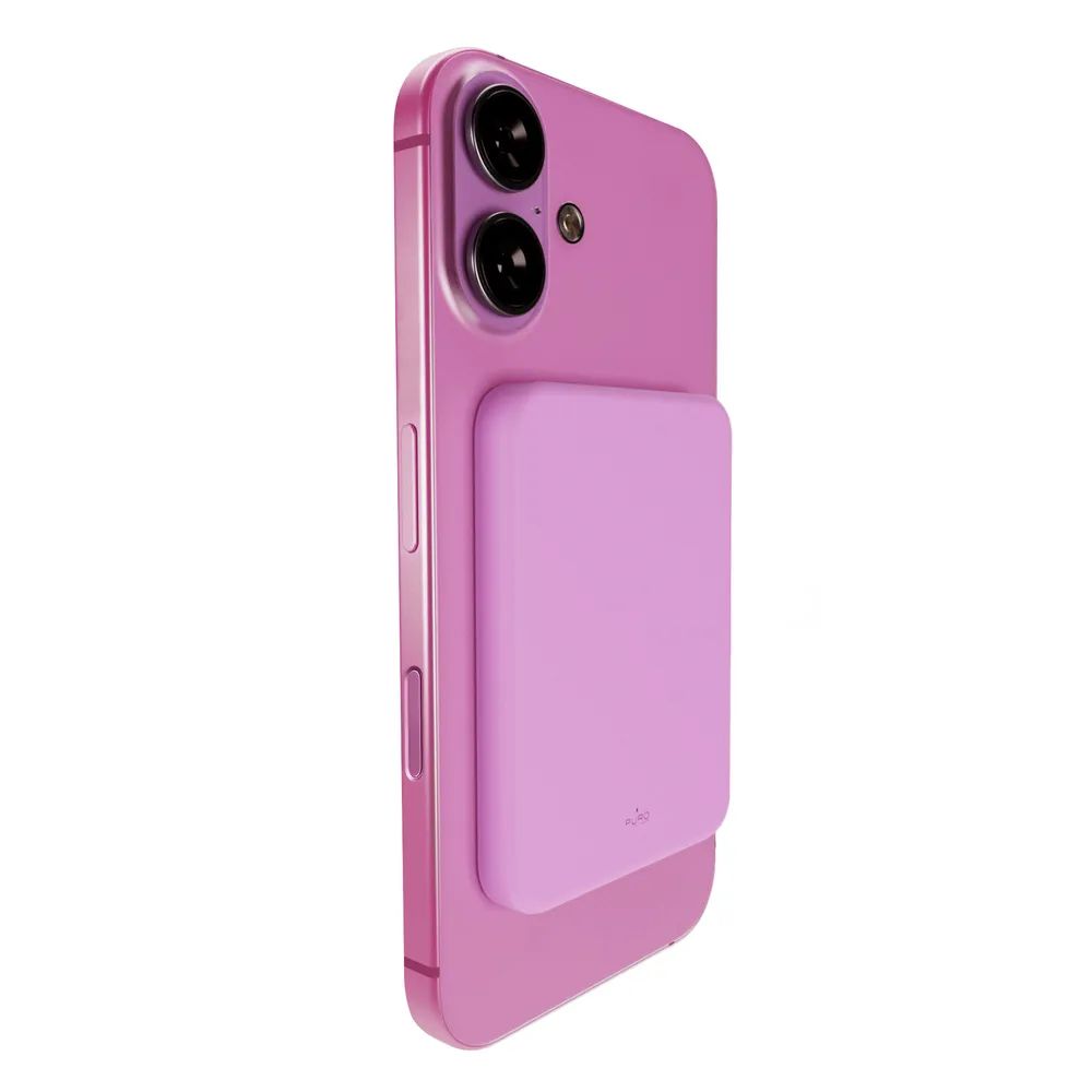 PURO Induktions Powerbank 15W, 4.200 mAh, MagSafe pink