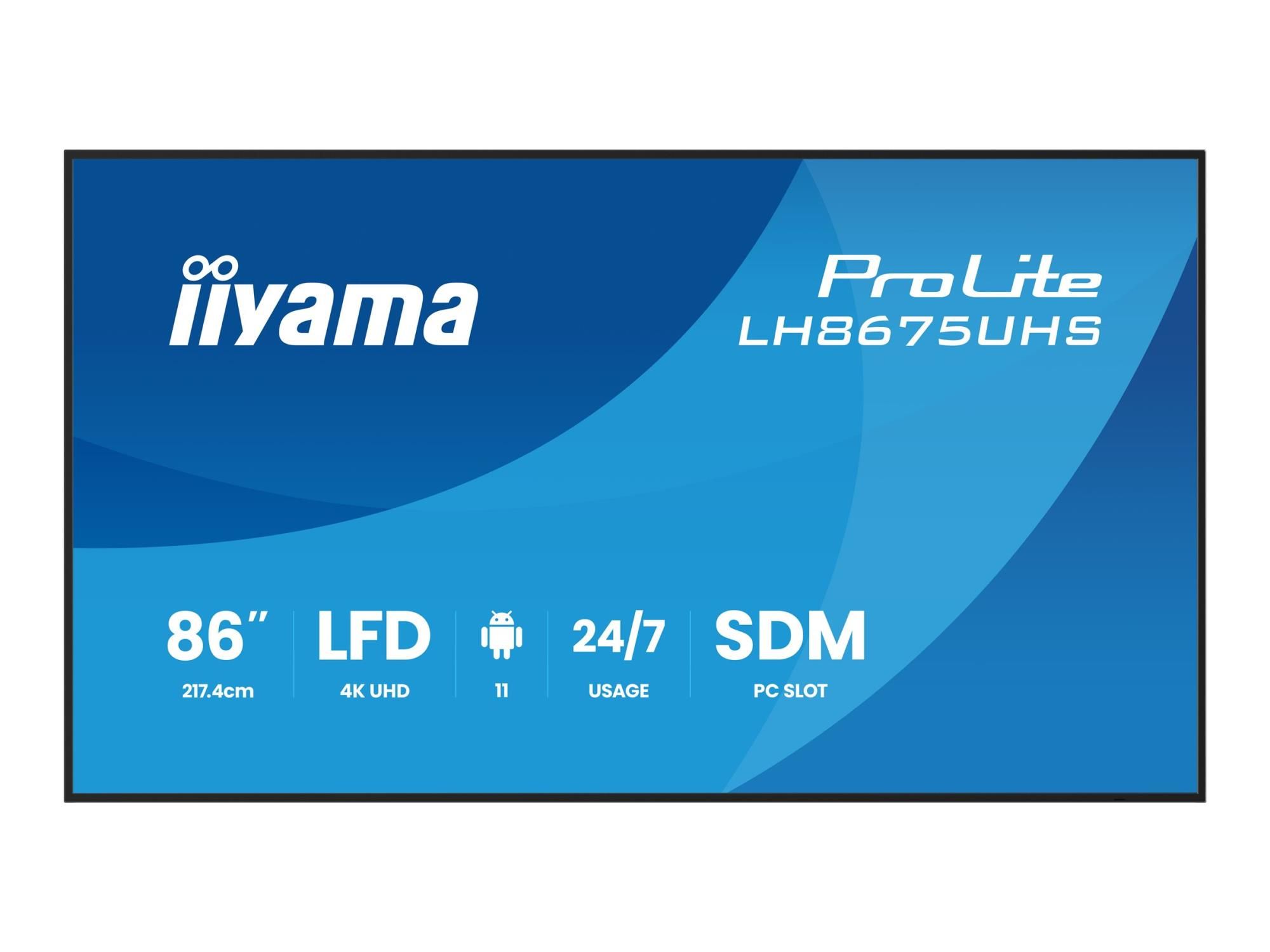 Iiyama ProLite LH8675UHS-B2AG - 218 cm (86") Diagonalklasse (217 cm (85.6")