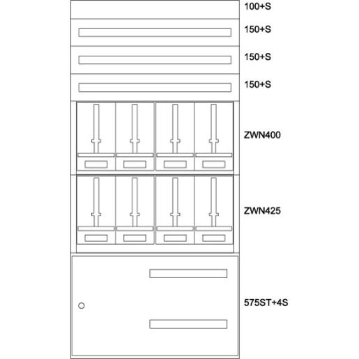 Eaton ZÄHLERVERTEILER-EINSATZ ST / EATON BPZMESSTN1000/208STW 137729