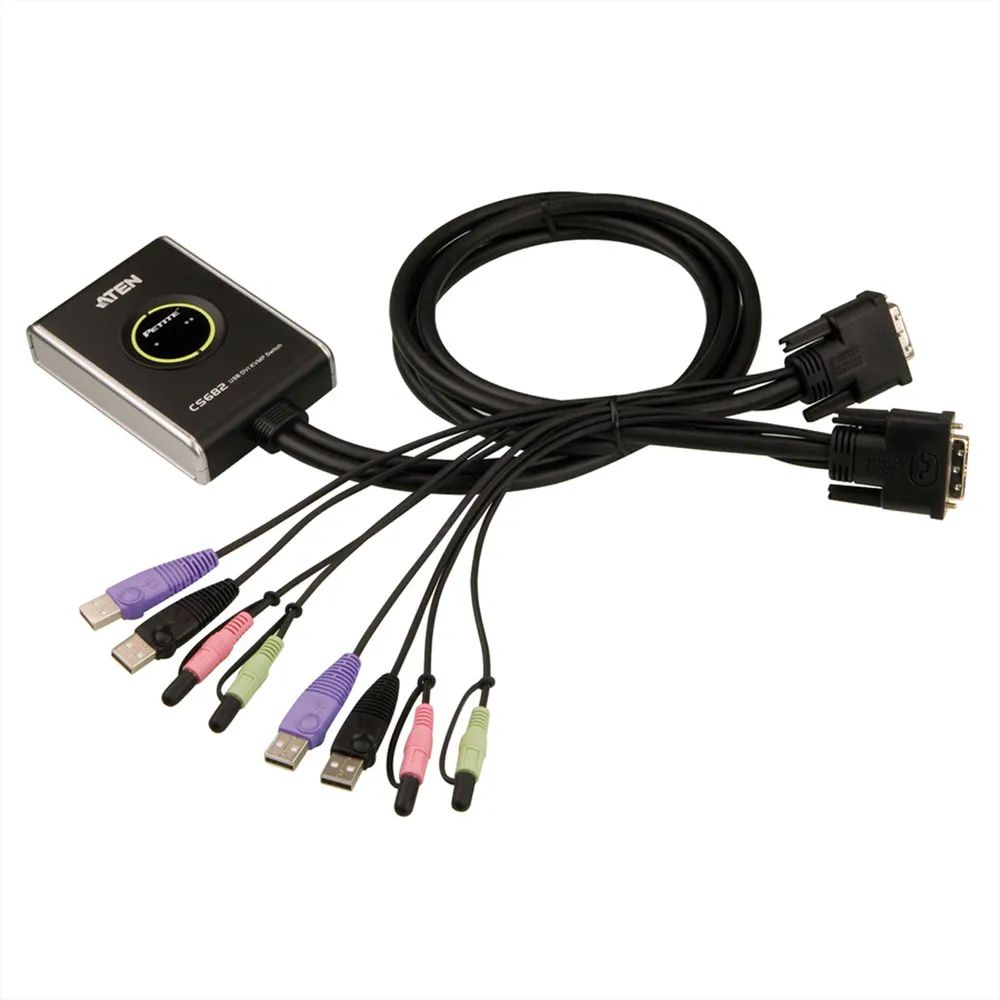 ATEN CS682 - KVM-/Audio-/USB-Switch - 2 x KVM/Audio/USB