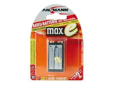Ansmann maxE - Batterie 9V - NiMH - (wiederaufladbar)