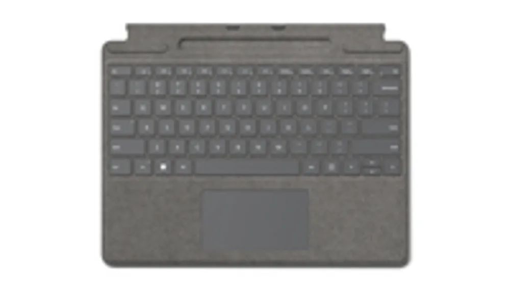 Microsoft Surface Pro Signature Keyboard - Tastatur - mit Trackpad, Beschleunigungsmesser, Surface Slim Pen 2 Ablage- und Ladeschale