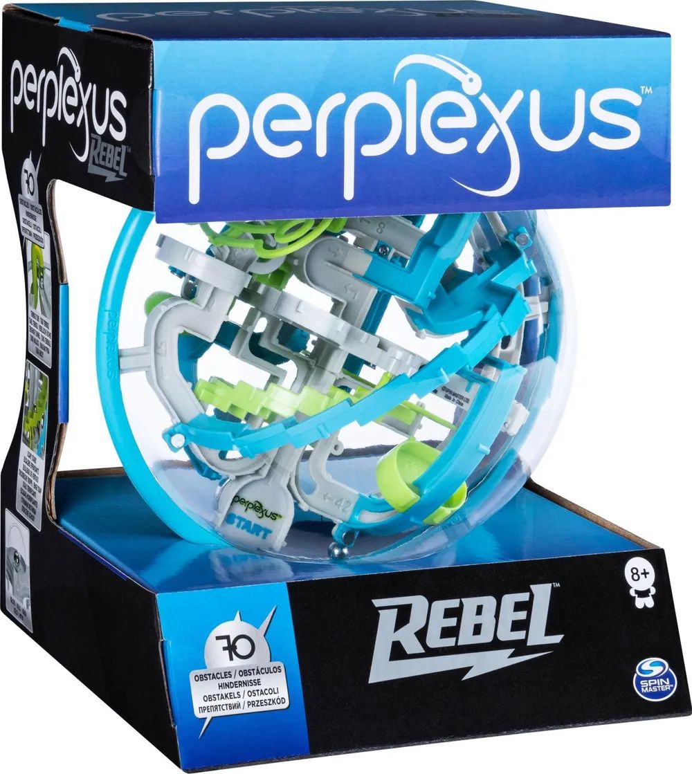 Spin Master Games - Perplexus Rebel - 3D-Kugellabyrinth mit 70 Hindernissen - für fingerfertige Perplexus-Fans ab 6 Jahren - Maze Puzzle-Spielzeug - 6 Jahr(e)