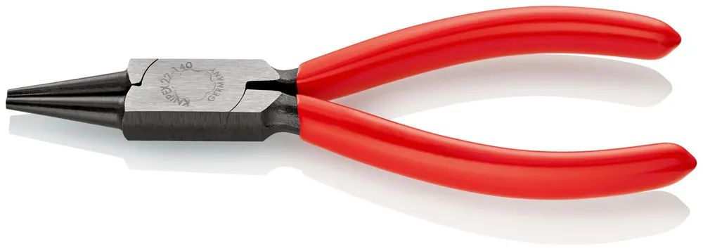 KNIPEX Rundzange mit Kunststoff überzogen schwarz atramentiert 140 mm