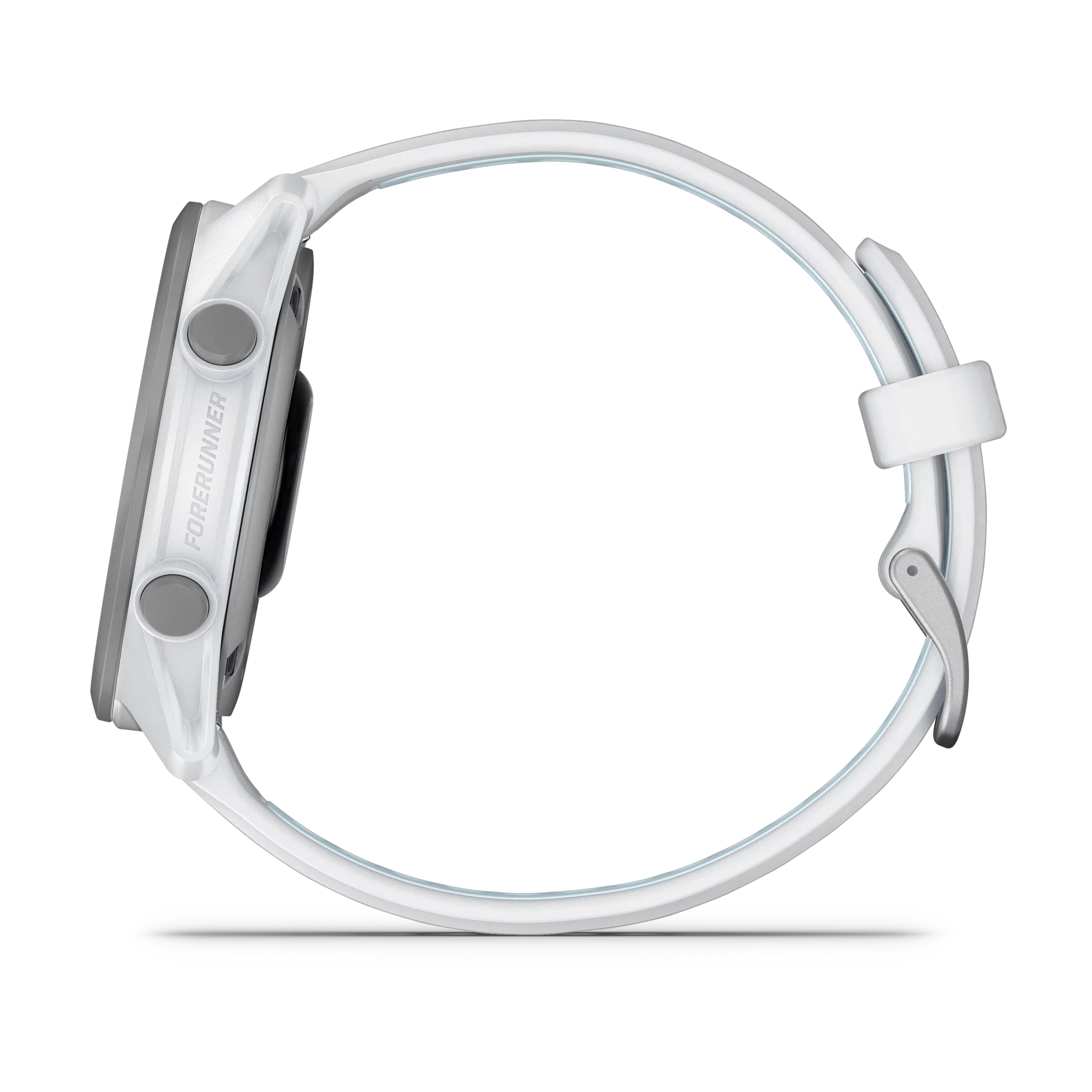 Garmin Forerunner 170 Steinweiss/Pudergrau mit Schnellwechsel-Silikon-Armband Steinweiss/Cloud Blue
