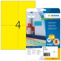 HERMA 4561 - Gelb - Rechteck - A4 - Universal - Matte - Laser/Inkjet