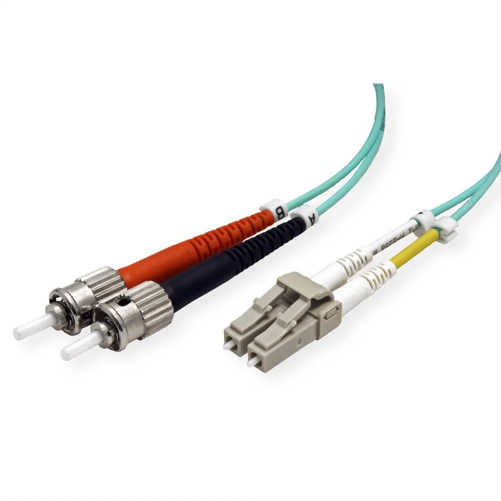 ROLINE LWL-Kabel 50/125µm OM3, LC/ST, türkis, 10 m