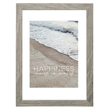 Hama Holzrahmen "Waves", Grau, 40 x 50 cm