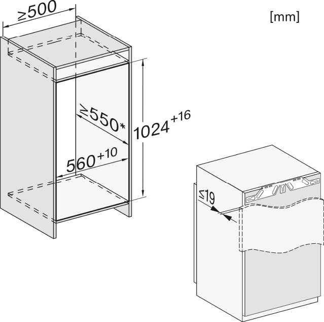 Miele K 7234 E Einbau-Kühlschrank