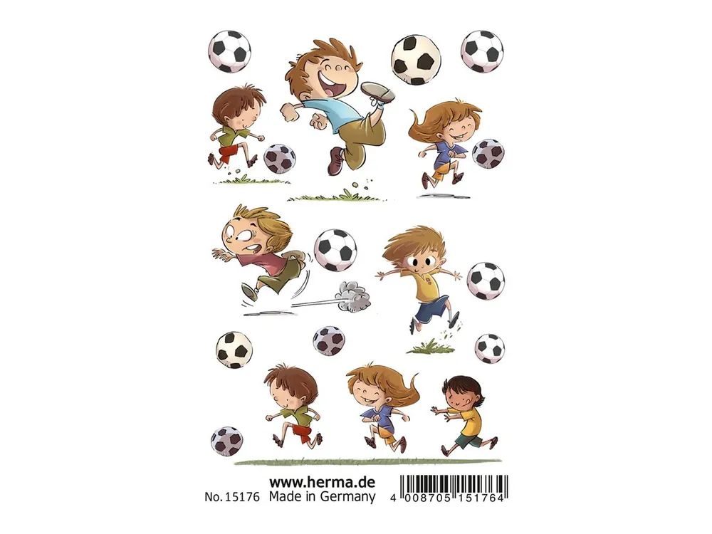 HERMA YOUNG LINE CLASSIC tattoo - Temporary tattoo - soccers - 8.4 x 12 cm - Multicolor (Packung mit 12)
