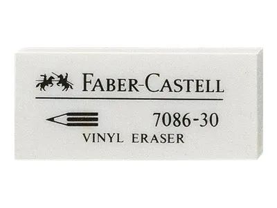 FABER-CASTELL Radierer - weiß - Vinyl (Packung mit 30)