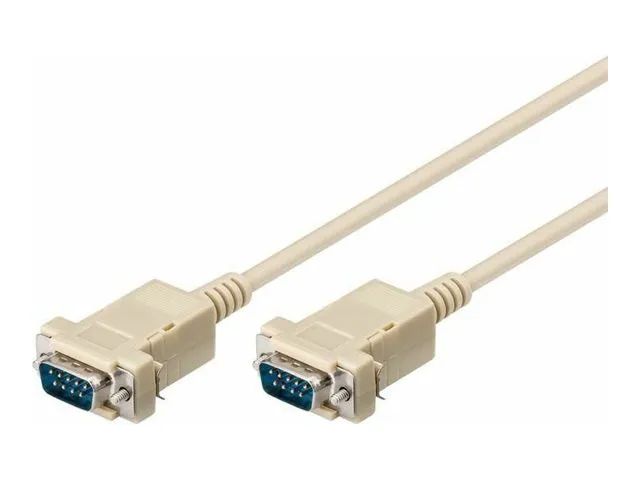 MicroConnect Kabel seriell - DB-9 (M) zu DB-9 (M) 3m