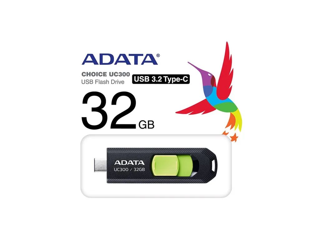 ADATA UC300 - USB-Flash-Laufwerk - 32 GB - USB 3.2 Gen 1 / USB-C